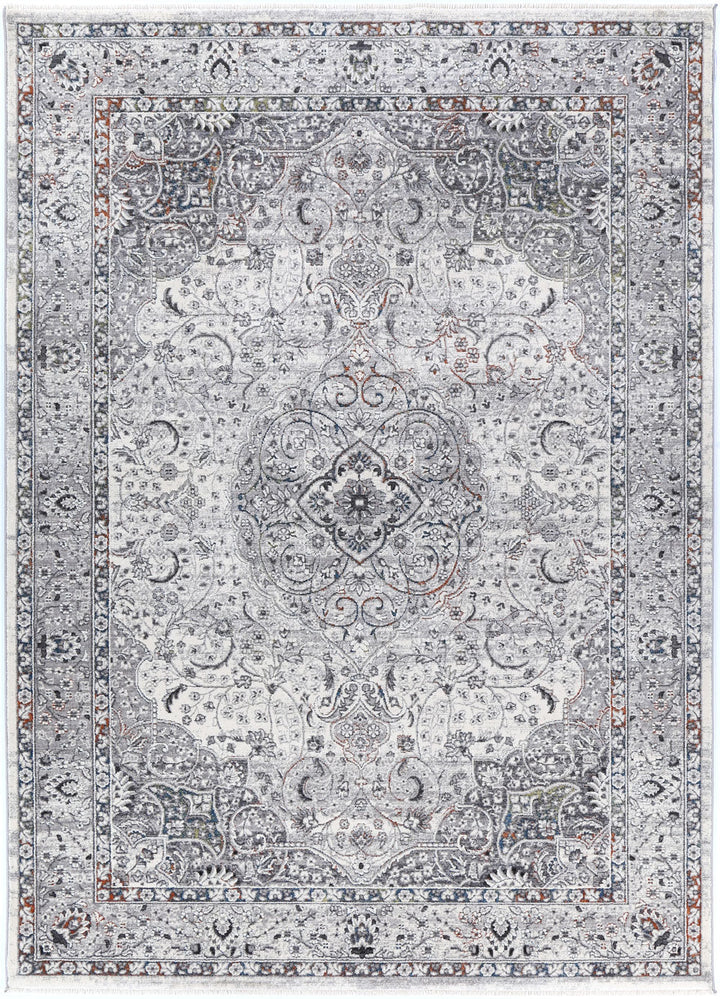 Timeless Haven Traditional Medallion Grey Multi Rug, [cheapest rugs online], [au rugs], [rugs australia]