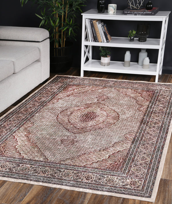 Halo Medallion Red Non-Slip Rug, [cheapest rugs online], [au rugs], [rugs australia]