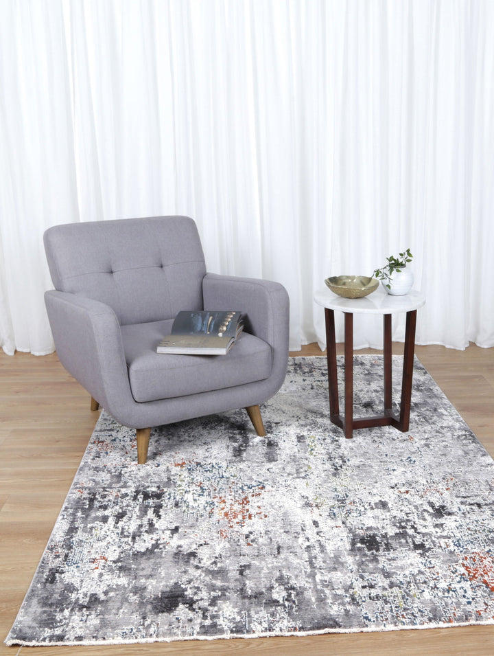 Timeless Haven Distressed Watercolour Grey Multi Rug, [cheapest rugs online], [au rugs], [rugs australia]