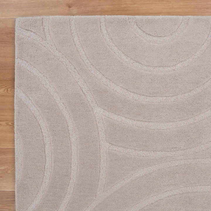 Nordic Nest Ellipse Beige Wool Rug, [cheapest rugs online], [au rugs], [rugs australia]