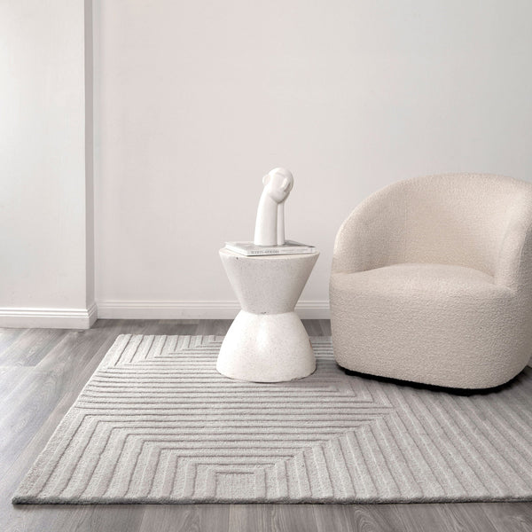 Nordic Nest Felix Light Grey Wool Rug, [cheapest rugs online], [au rugs], [rugs australia]