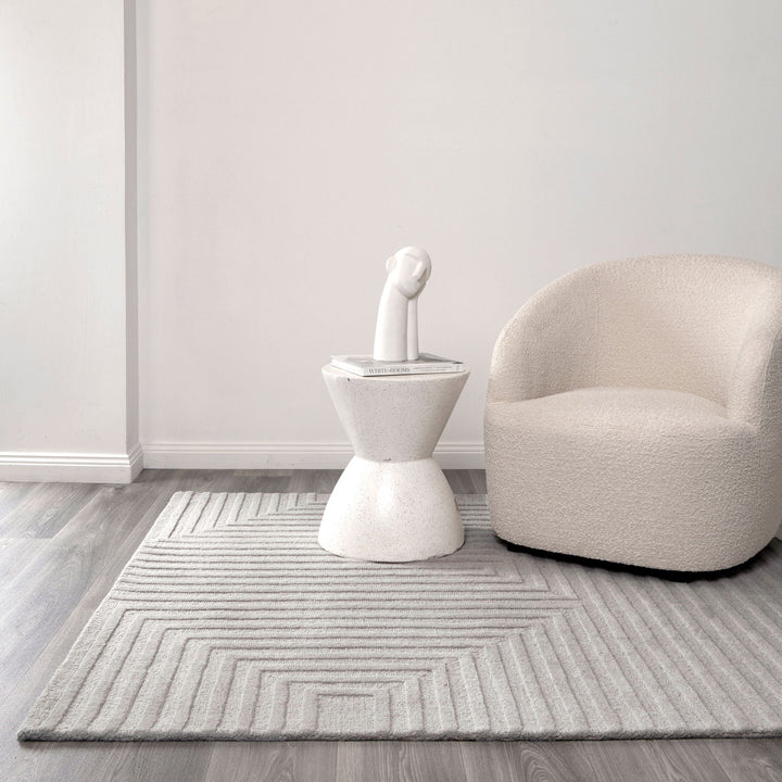 Nordic Nest Felix Light Grey Wool Rug, [cheapest rugs online], [au rugs], [rugs australia]