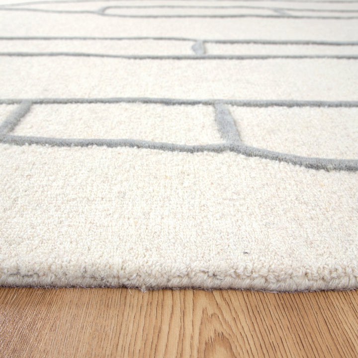 Nordic Nest Souk Cream / Grey Wool Rug, [cheapest rugs online], [au rugs], [rugs australia]