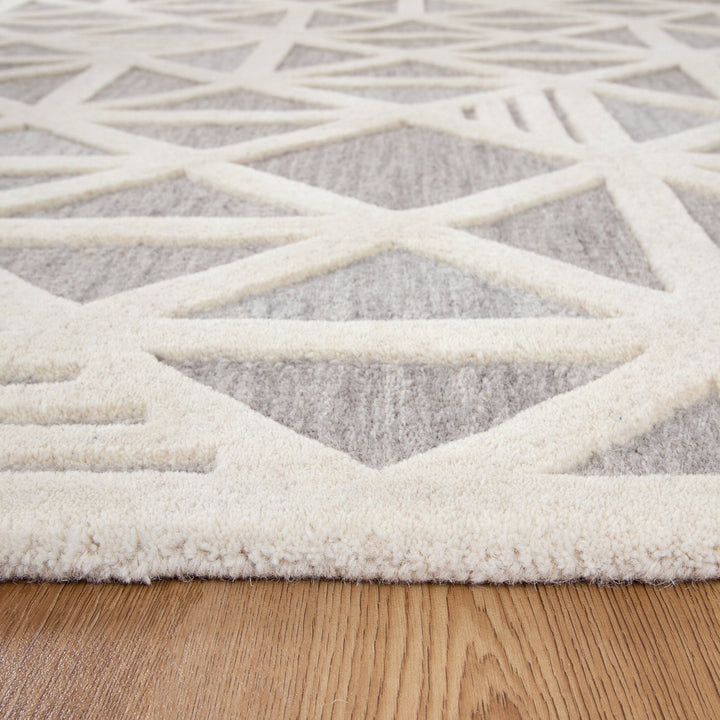 Nordic Nest Trilogy Greige Wool Rug, [cheapest rugs online], [au rugs], [rugs australia]