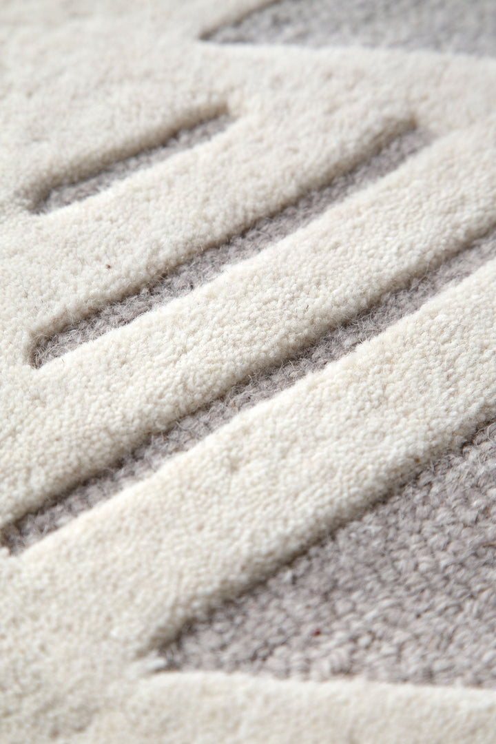 Nordic Nest Trilogy Greige Wool Rug, [cheapest rugs online], [au rugs], [rugs australia]