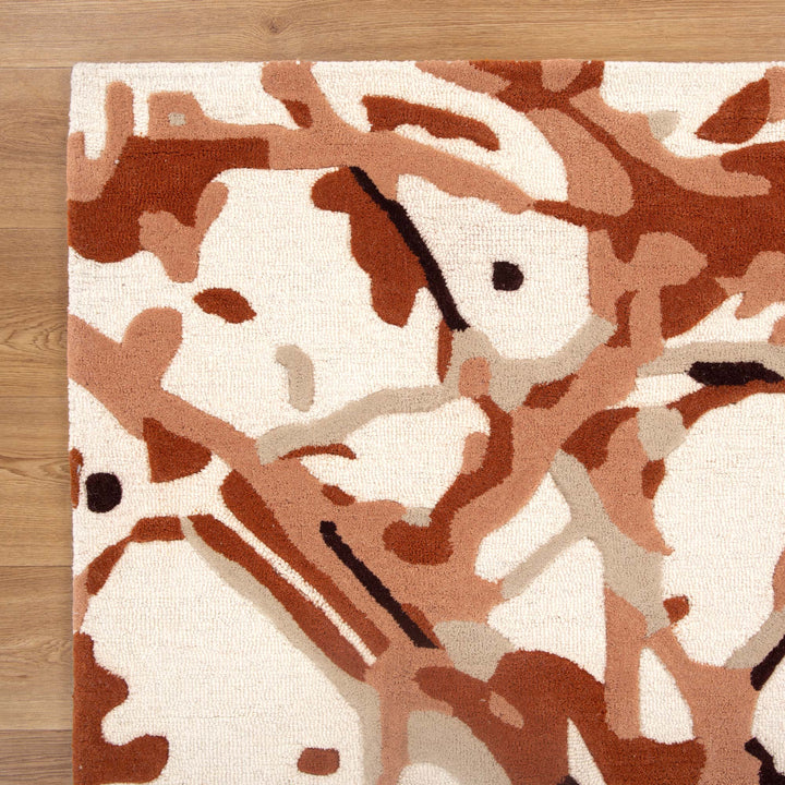 Nordic Nest Tangle Rust Wool Rug, [cheapest rugs online], [au rugs], [rugs australia]