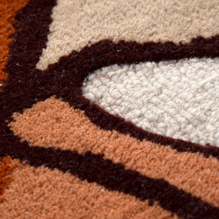 Nordic Nest Tangle Rust Wool Rug, [cheapest rugs online], [au rugs], [rugs australia]