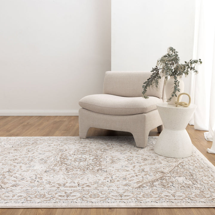 Symphony Medallion Cream and Beige Rug, [cheapest rugs online], [au rugs], [rugs australia]