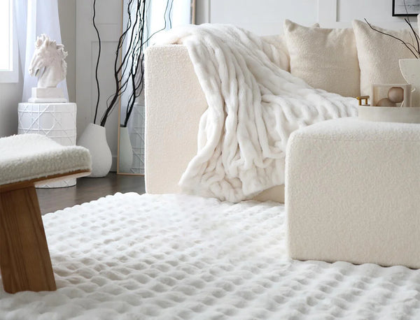 Cloud Drift Washable White Rug