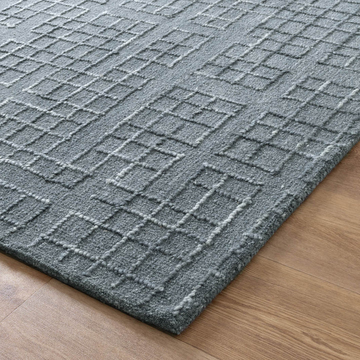 Arden Steel Blue Knitted Wool Rug, [cheapest rugs online], [au rugs], [rugs australia]