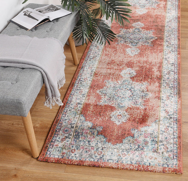 Clara Brentwood Transitional Rust Rug - The Rugs