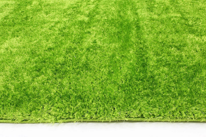 Oasis Soft Shag Green Rug - The Rugs