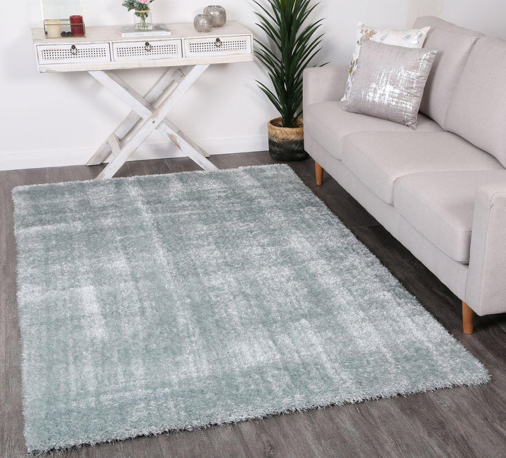 Oasis Soft Shag Teal Rug - The Rugs