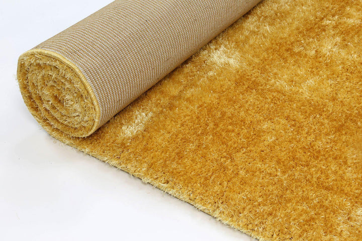 Oasis Soft Shag Mustard Rug - The Rugs