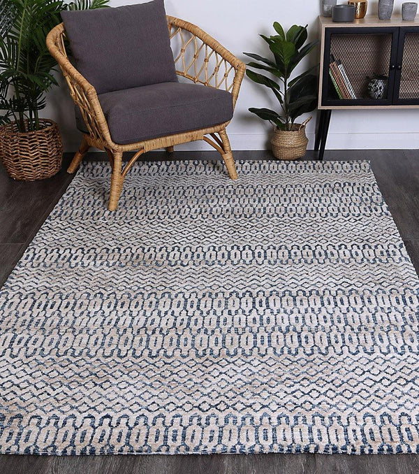 Skylar Camphils Navy Rug - The Rugs