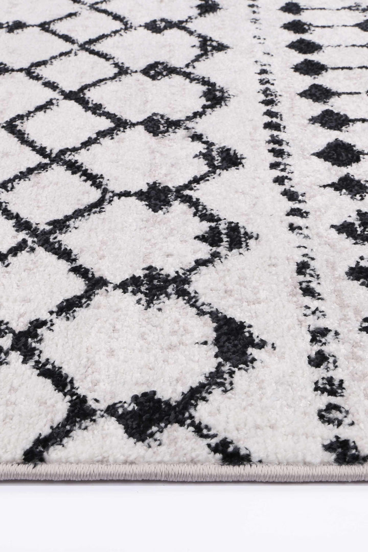 Alice Tribal Black White Rug - The Rugs