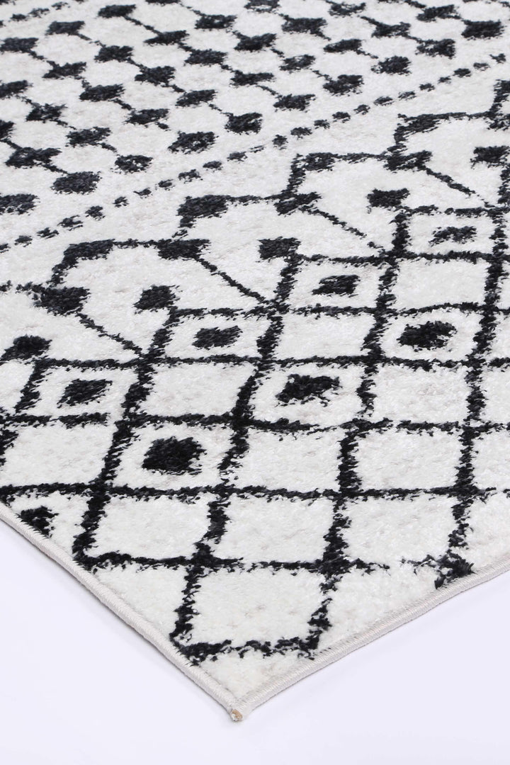 Alice Tribal Black White Rug - The Rugs