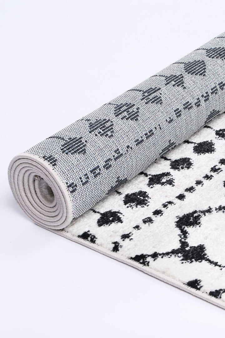 Alice Tribal Black White Rug - The Rugs