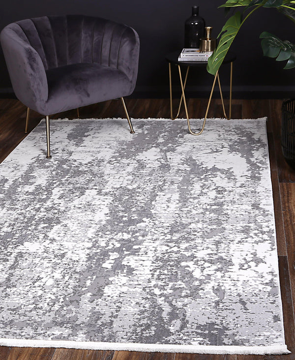 Cascade One Modern Grey Rug - The Rugs