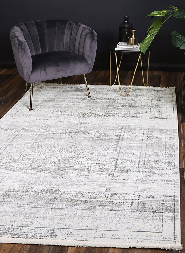 Cascade Traditional Grey Rug - The Rugs