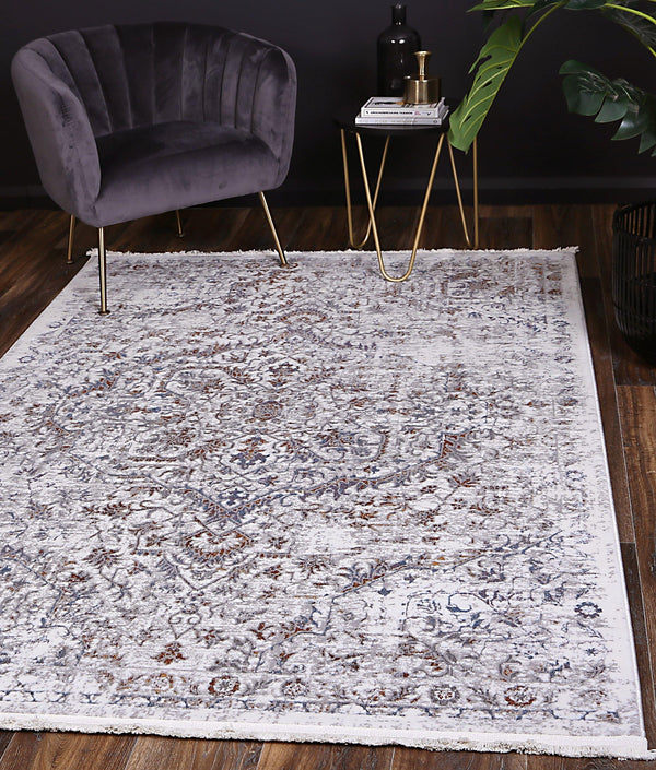 Cascade Vintage Grey Multi Rug - The Rugs