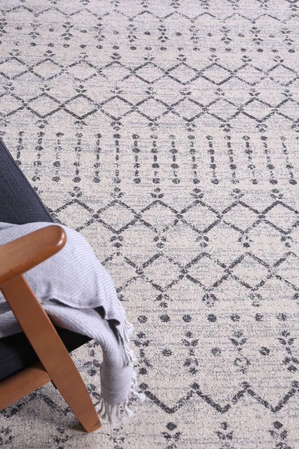 Babylon Grey Modern Rug