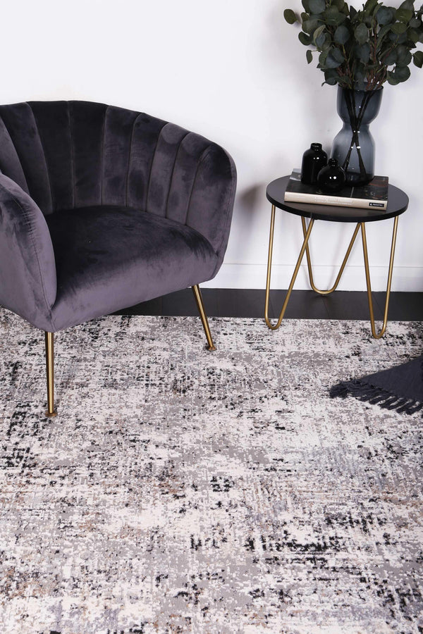 Anastasia Grey Beige Abstract Rug - The Rugs