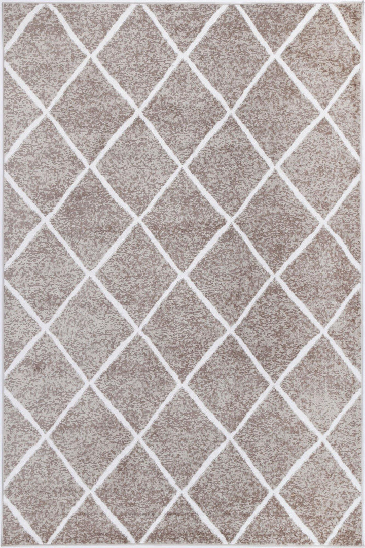 Layla Diamond Mocha Rug - The Rugs