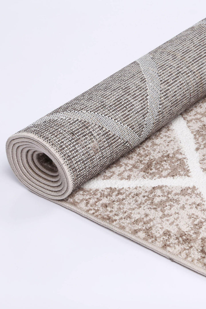 Layla Diamond Mocha Rug - The Rugs