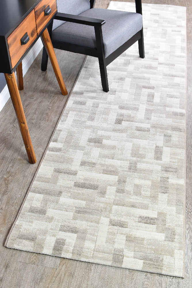 Zenith Cream Neutral Beige Patchwork Rug, [cheapest rugs online], [au rugs], [rugs australia]