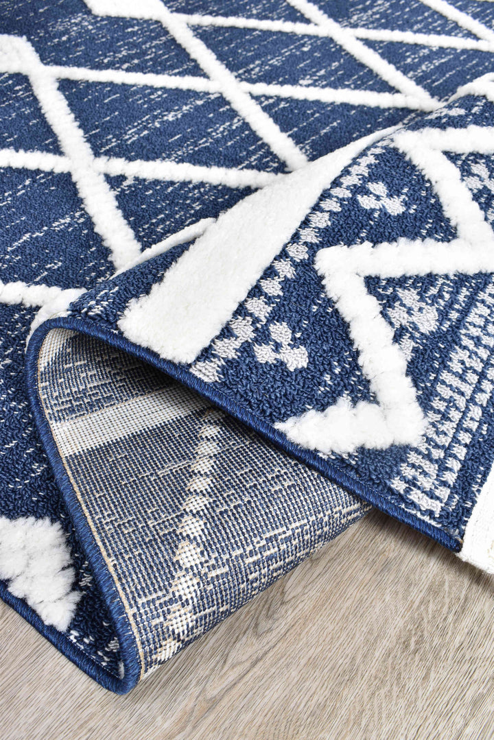 Gypsy Navy & Ivory Textured Tribal Rug, [cheapest rugs online], [au rugs], [rugs australia]