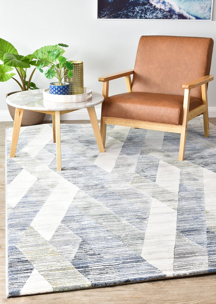 Zenith Blue Grey Geometric Contemporary Rug, [cheapest rugs online], [au rugs], [rugs australia]