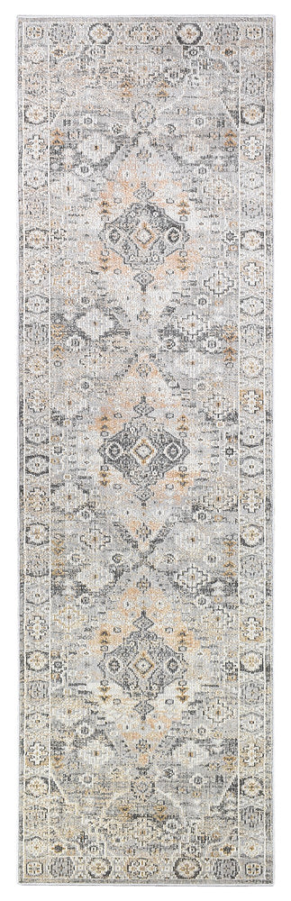 Ocean Breeze Grey Mustard Transitional Runner Rug, [cheapest rugs online], [au rugs], [rugs australia]