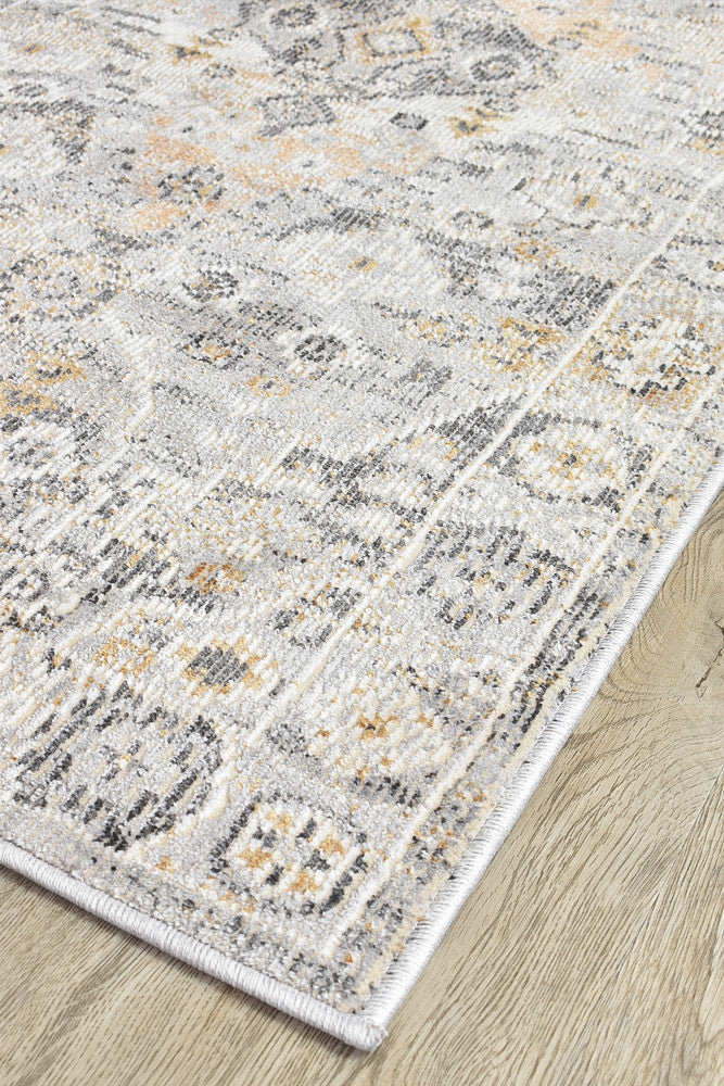 Ocean Breeze Grey Mustard Transitional Runner Rug, [cheapest rugs online], [au rugs], [rugs australia]