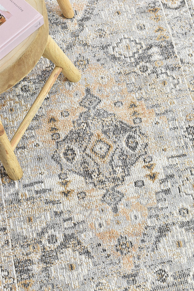 Ocean Breeze Grey Mustard Transitional Runner Rug, [cheapest rugs online], [au rugs], [rugs australia]