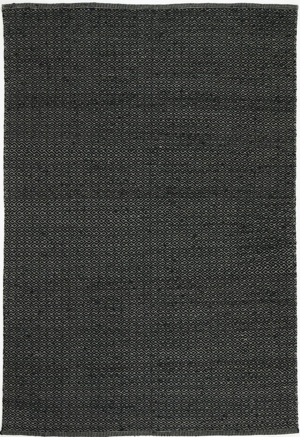 Myra Natural Wool Black Diamond Rug
