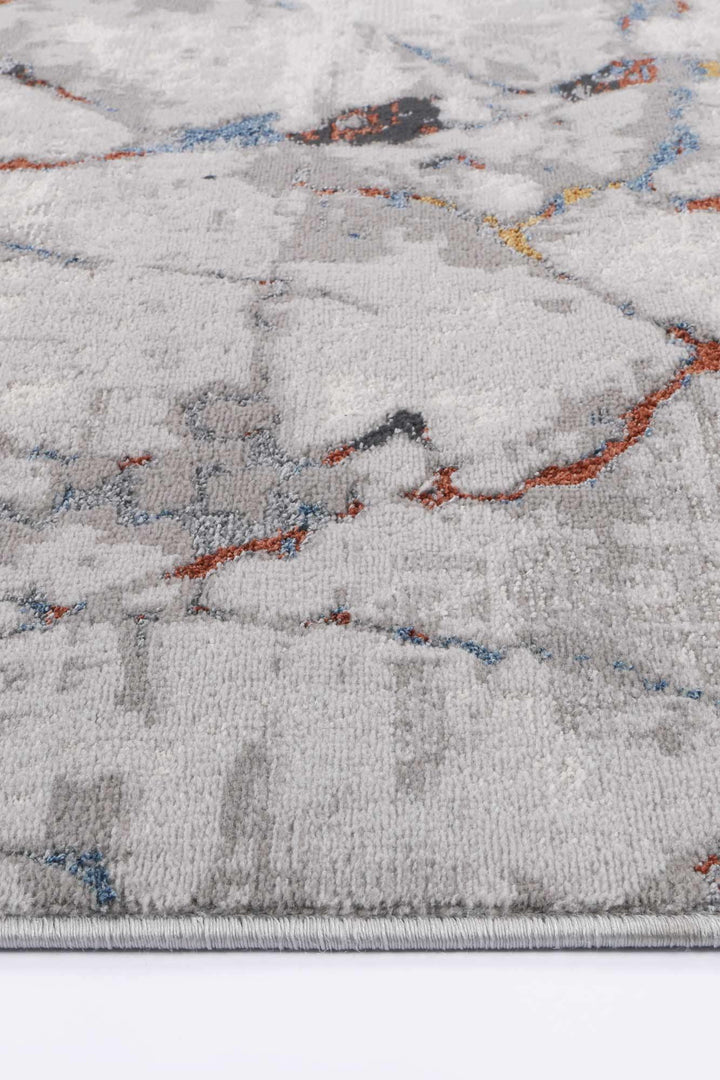Drift Grey Multi Marble Abstract Rug - The Rugs