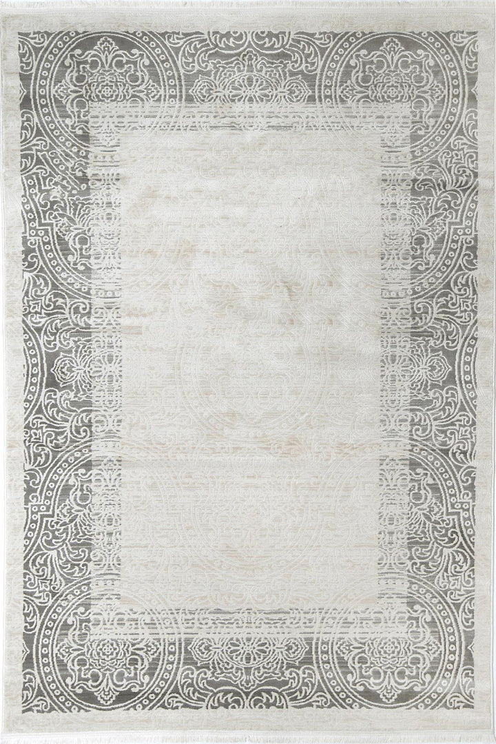 Dante Classic Border Cream Rug - The Rugs