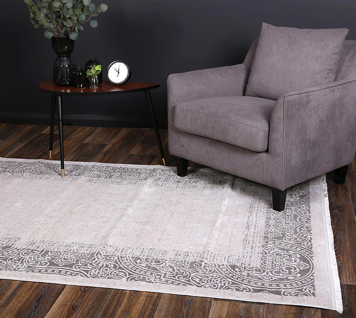 Dante Classic Border Cream Rug - The Rugs