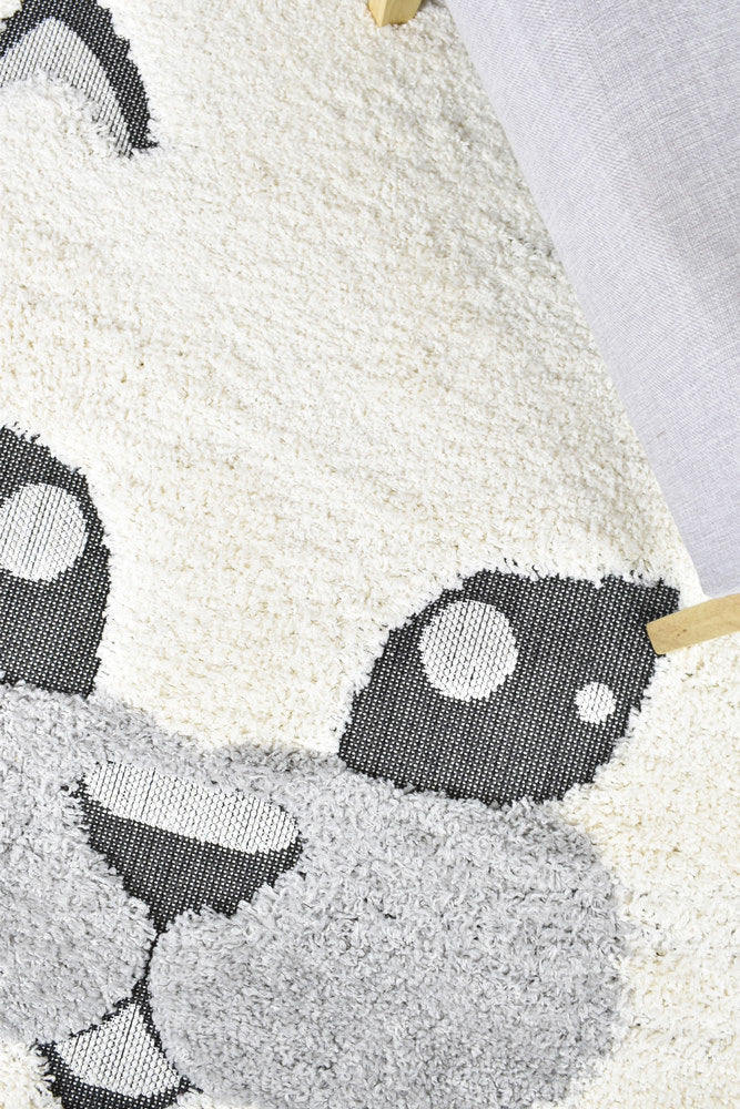 Kingdom Cream Ivory Kids Plush Cat Rug, [cheapest rugs online], [au rugs], [rugs australia]
