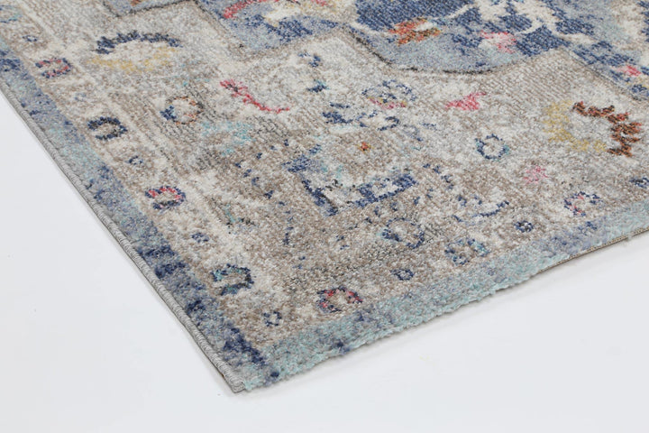 Clara Alexander Transitional Navy Multi Rug - The Rugs