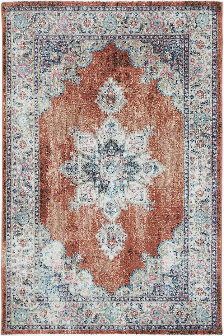 Clara Brentwood Transitional Rust Rug - The Rugs