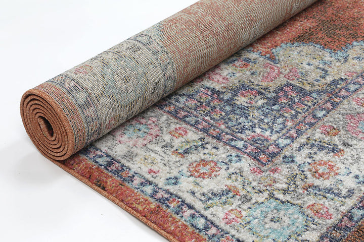 Clara Brentwood Transitional Rust Rug - The Rugs