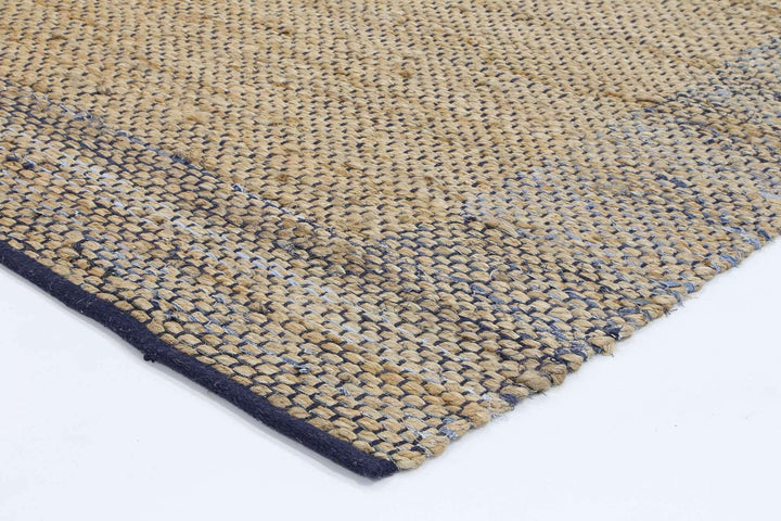 Arlo Blue Border Jute Runner Rug, [cheapest rugs online], [au rugs], [rugs australia]