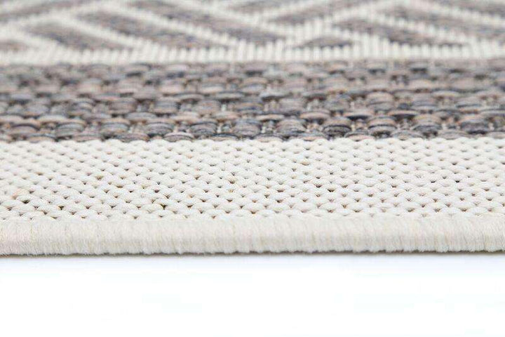 Capella Cream Geometric Ikat Bordered Rug, [cheapest rugs online], [au rugs], [rugs australia]