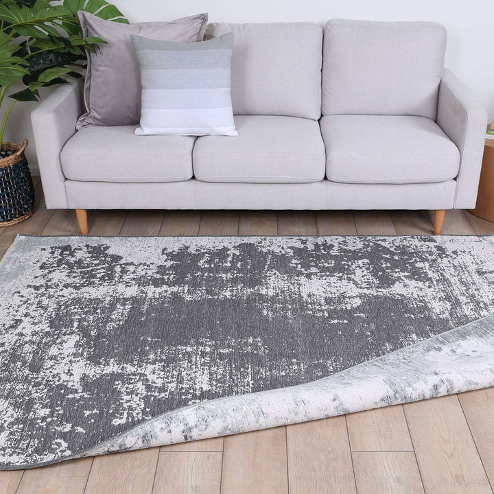 Century Abstract Fully Reversible Rug Grey, [cheapest rugs online], [au rugs], [rugs australia]