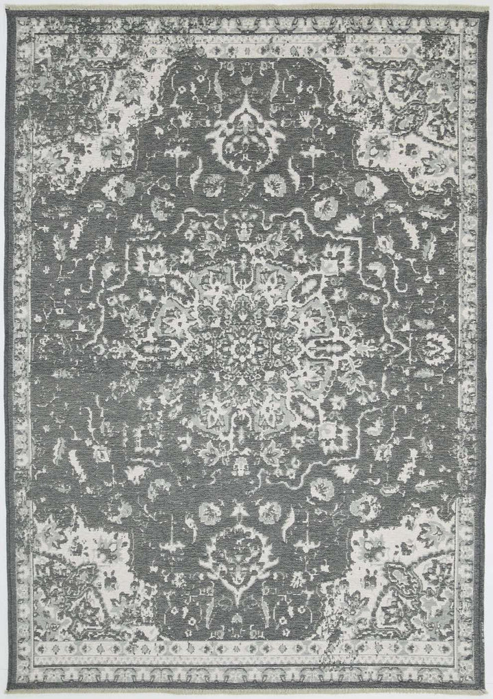 Century Motif Fully Reversible Rug Grey, [cheapest rugs online], [au rugs], [rugs australia]