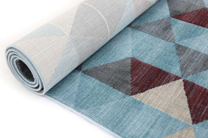 Dreamscape Blue and Multi Geometric Rug, [cheapest rugs online], [au rugs], [rugs australia]