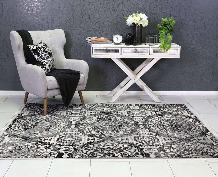 Emory Grey Distressed Classic Rug, [cheapest rugs online], [au rugs], [rugs australia]