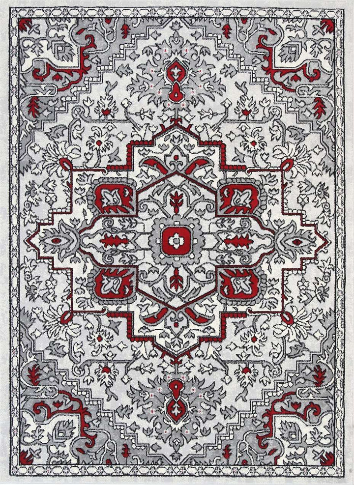 Emory Red and Gray Distressed Vintage Rug, [cheapest rugs online], [au rugs], [rugs australia]